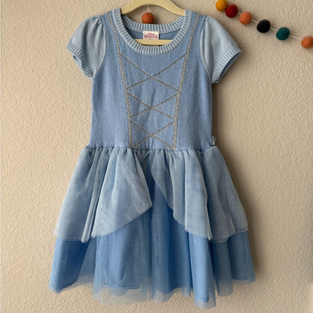 Disney princess cinderella knit + tulle dress